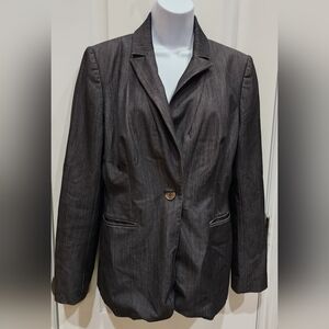 Calvin Klein Black Blazer Professional Tailored Design
